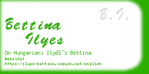 bettina ilyes business card